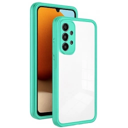 Funda Protectora Motorola E32 Bumper Protector Turquesa