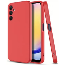 Funda Protectora Samsung A04 Silicona Rojo