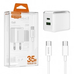 Cargador R�pido GaN Doble Puerto 35W + Cable Tipo C Somostel SMS-Q33