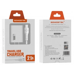 Cargador R�pido 2.1A + Cable Tipo C Somostel SMS-A20