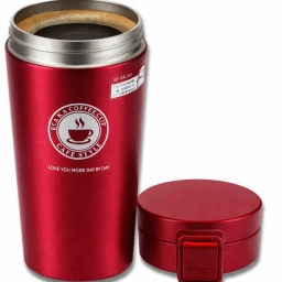 Vaso T�rmico 380ml Para Caf� Rojo Con Filtro