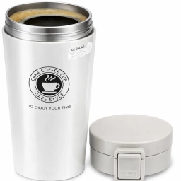 Vaso T�rmico 380ml Para Caf� Blanco Con Filtro