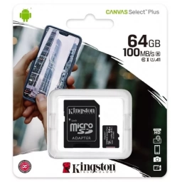Memoria Micro SD Kingston Micro SD clase 10 Ultra de 64 GB
