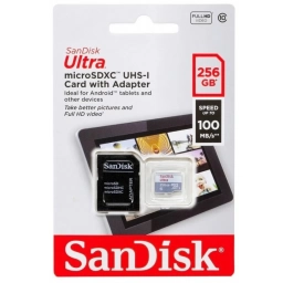 Memoria Micro SD SanDisk Ultra microSDXC 256GB 100MB/s Clase 10