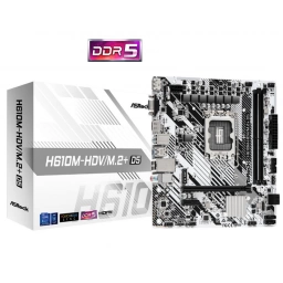 Motherboard Asrock H610m-hdv/m.2+ D5 S1700