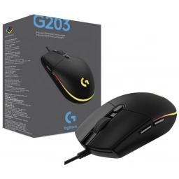 Mouse Logitech G203 Lightsync RGB Negro