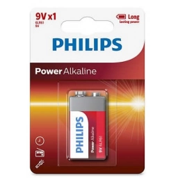 Bateria alcalina Philips 9V