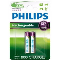 Pilas Recargables Philips AAA 950 MAh