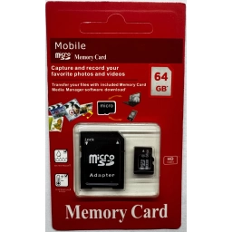 Memoria Micro SD C/Adaptador clase 10 de 64 GB