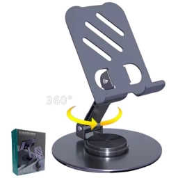 Soporte Escritorio Para Celular Angulo Regulable / Giratorio 360� / Aluminio