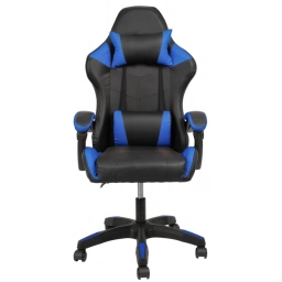 Silla Gamer Negro Con Azul 