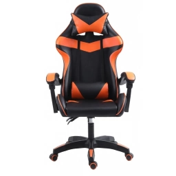 Silla Gamer Negro Con Naranja