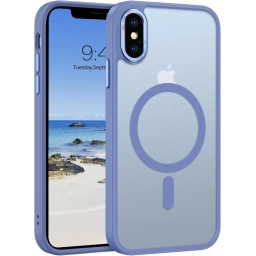Funda Protectora para iPhone X Color Azul Mate (con MagSafe)