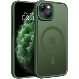 Funda Protectora para iPhone 13 Verde Mate (con MagSafe)