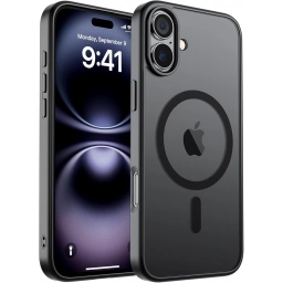 Funda Protectora para iPhone 16 Plus Negro Mate (con MagSafe)