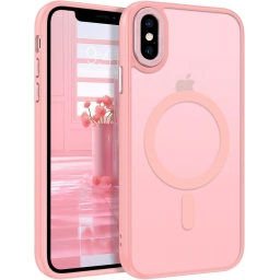 Funda Protectora para iPhone X Color Rosa Mate (con MagSafe)