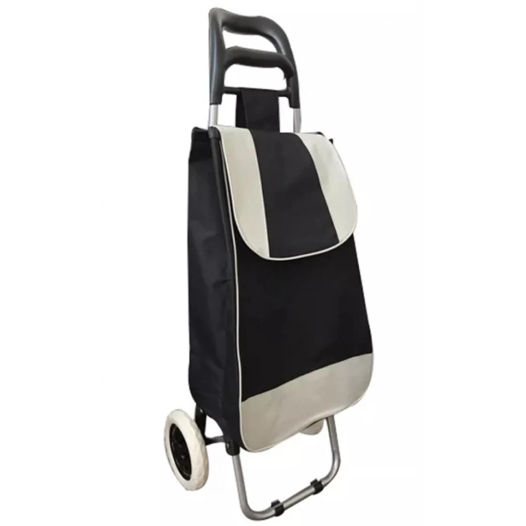 Carrito De Feria Lona Negro Resistente